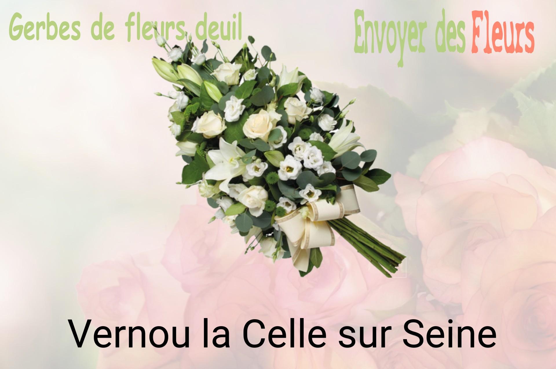 Gerbe de fleurs de deuil livrée à Vernou-la-Celle-sur-Seine